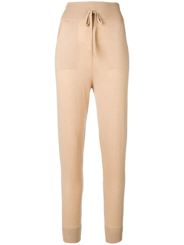Ermanno Scervino Knitted Joggers - Brown