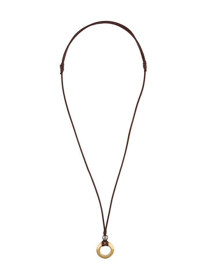 Mignot St Barth Adjustable 'enso' Necklace, Women's, Brown