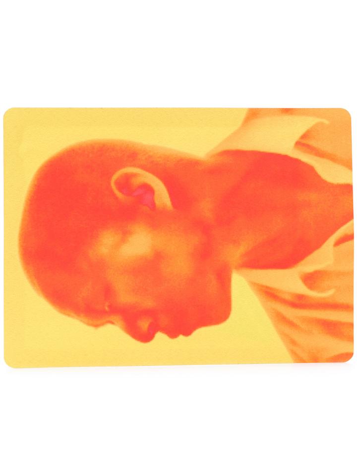 Issey Miyake Men Portrait Print Clutch Bag - Pink & Purple