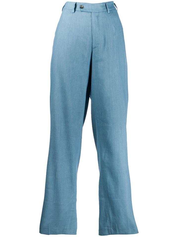 Mrz Straight Leg Trousers - Blue
