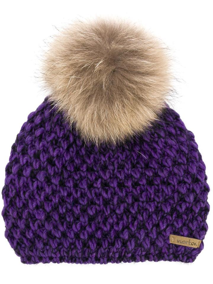 Norton Pom Pom Beanie - Purple