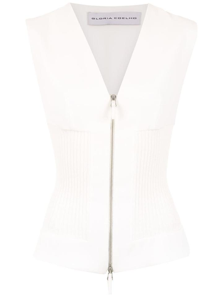 Gloria Coelho Knit Vest - White