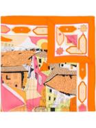 Emilio Pucci Florence-print Scarf - Orange