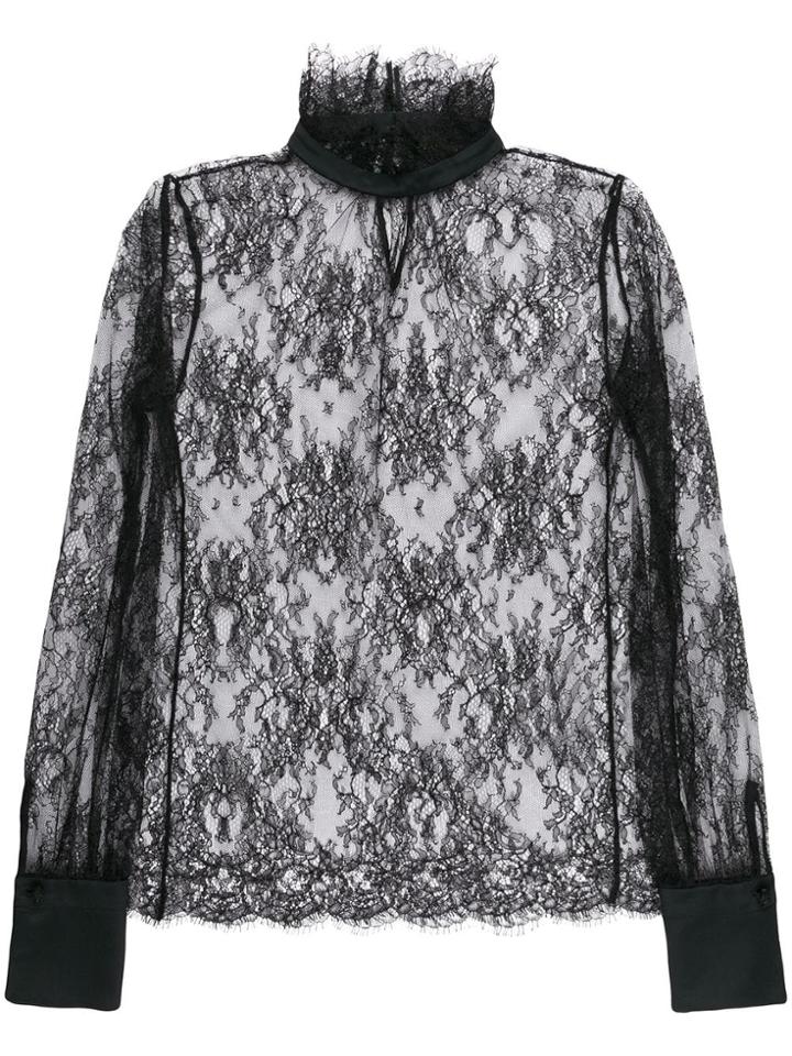 Dundas Lace Blouse - Black