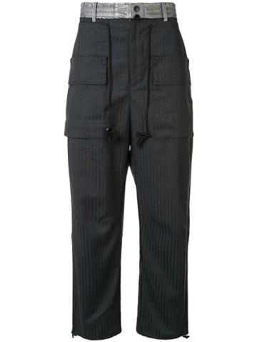 Indice Studio Drop-crotch Drawstring Trousers - Grey