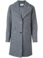 Carven Two-button Coat, Women's, Size: 42, Grey, Polyester/acetate/viscose/virgin Wool