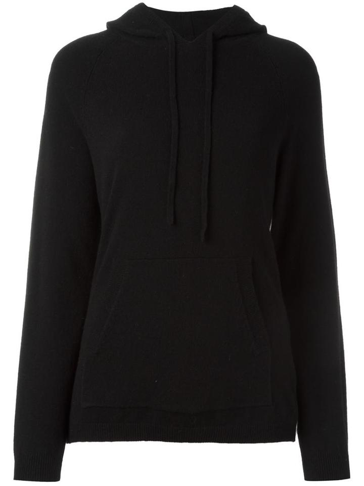Chinti And Parker Stripe Track Hoodie, Women's, Size: Small, Black, Cashmere