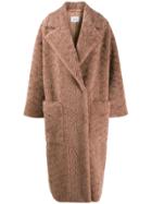 Nanushka Faux Fur Maxi Coat - Pink