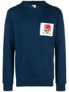 Kent & Curwen Patch Hoodie - Blue