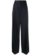 Nina Ricci Striped Wide-leg Trousers - Blue