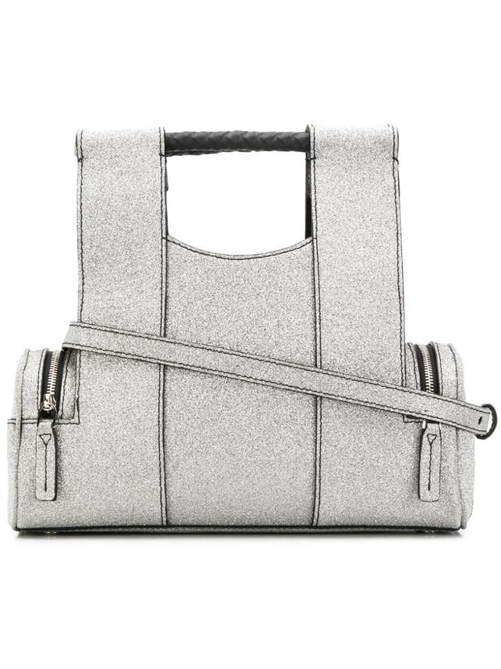 Corto Moltedo Priscillini Glitter Tote Bag - Silver