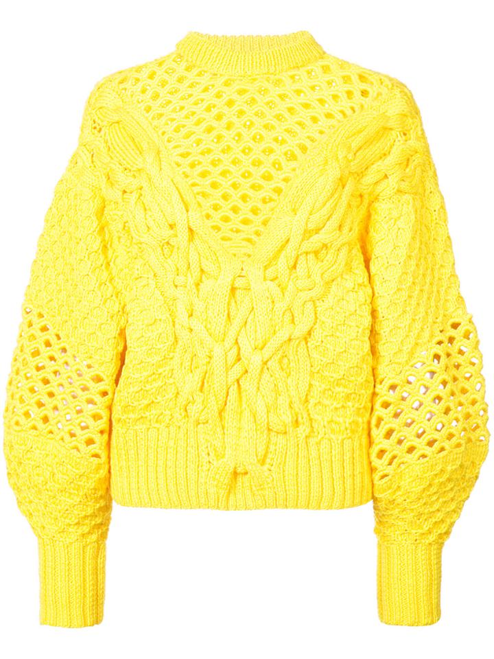 Prabal Gurung Claire Chunky Sweater - Yellow & Orange