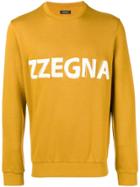 Z Zegna Logo Embellished Sweatshirt - Yellow & Orange