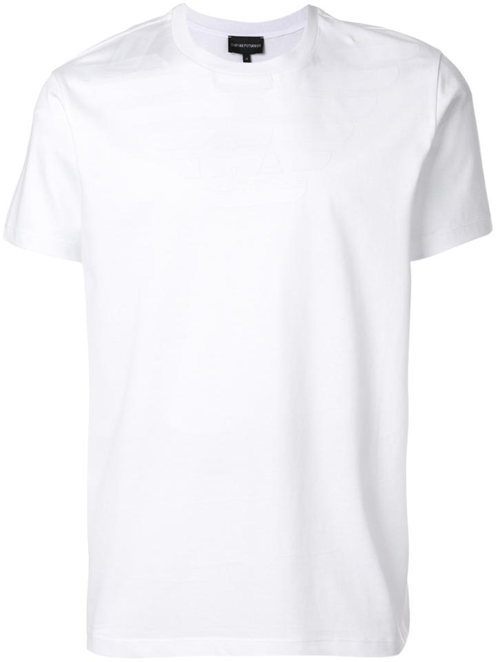 Emporio Armani Textured-print T-shirt - White