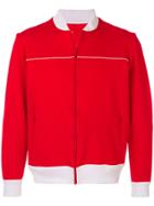 Band Of Outsiders Zip Front Sweatshirt - Red