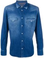 Jacob Cohen Denim Shirt, Men's, Size: Small, Blue, Cotton/viscose/polyester/spandex/elastane
