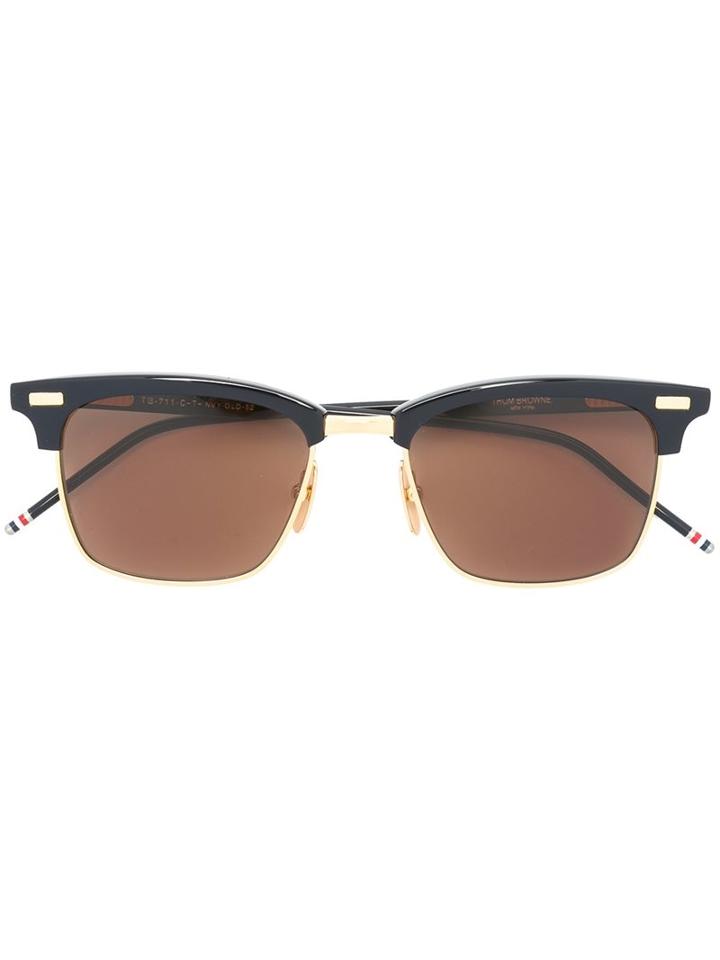 Thom Browne - Square Frame Sunglasses - Men - Acetate - One Size, Blue, Acetate