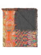 Pierre-louis Mascia Fringed Printed Scarf, Adult Unisex, Silk/cashmere