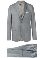 Paoloni Check Two-piece Formal Suit - Grey
