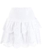 Michael Michael Kors Ruffled Broderie Anglaise Skirt - White