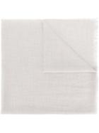 Le Tricot Perugia Frayed Scarf - Grey