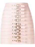 Manokhi Belted Mini Skirt - Pink