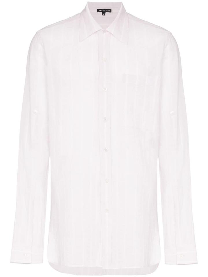 Ann Demeulemeester Striped Cotton Shirt - Pink
