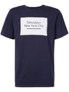 Saturdays Nyc Logo T-shirt - Blue