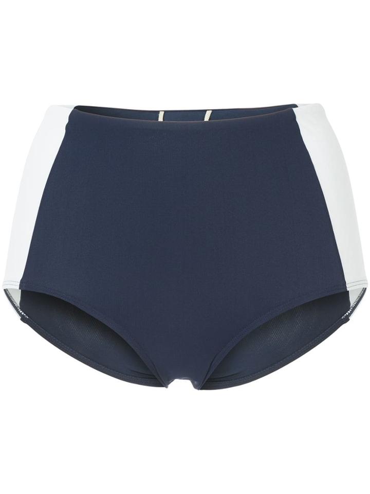 Tory Burch Lipsi High Waisted Bikini Bottoms - Blue