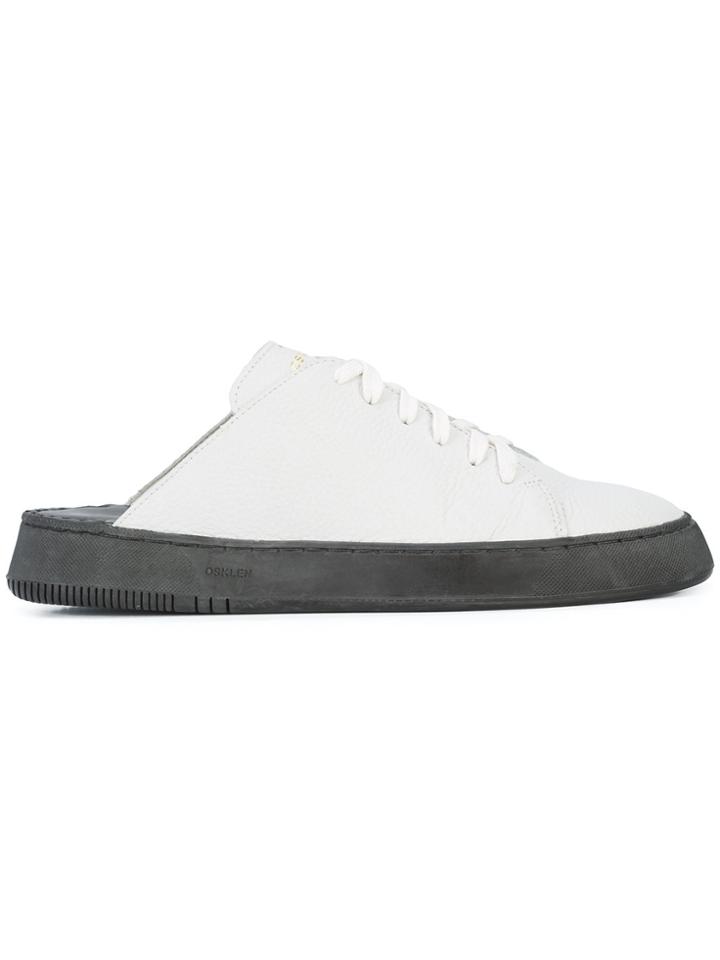 Osklen Lace-up Mules - White