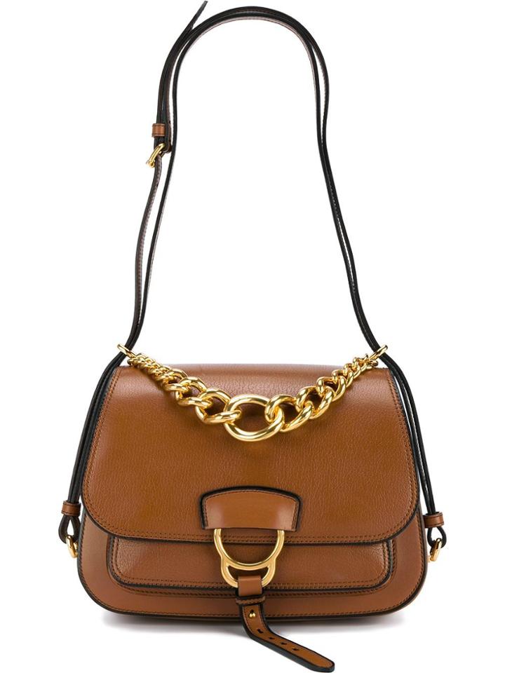 Miu Miu Dahlia Shoulder Bag - Brown
