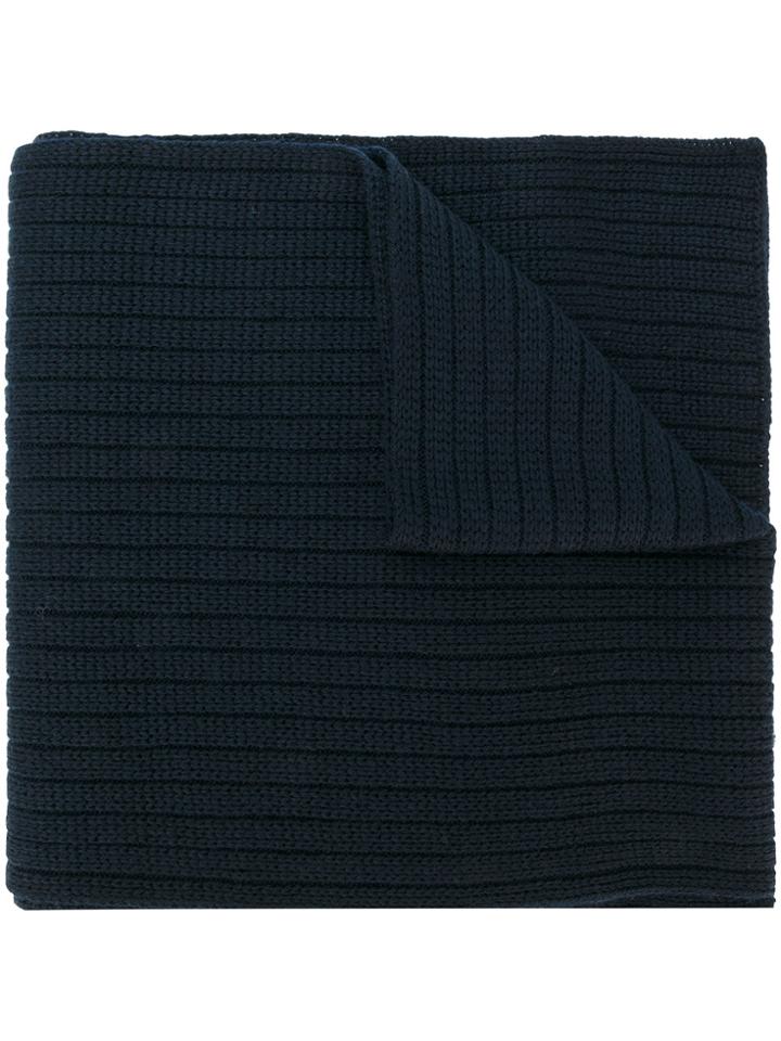 Moncler Fine Knit Scarf - Blue