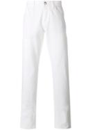 Loro Piana Slim-fit Trousers, Men's, Size: 34, White, Cotton/spandex/elastane