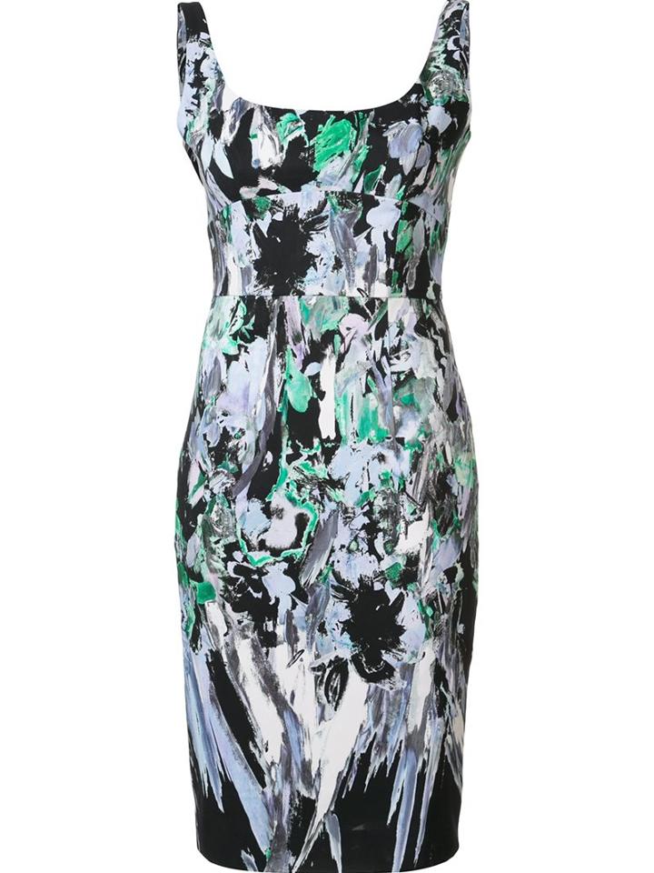 Milly Printed Fitted Dress