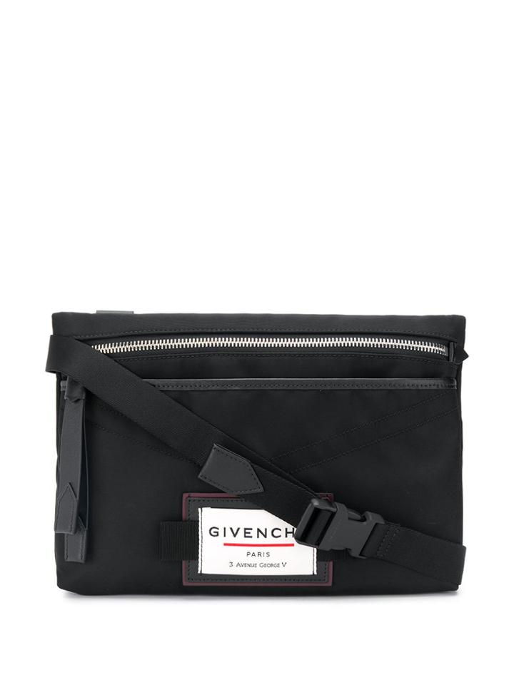 Givenchy Logo-patch Messenger Bag - Black