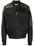 Versace Jeans Couture Mesh Bomber Jacket - Black