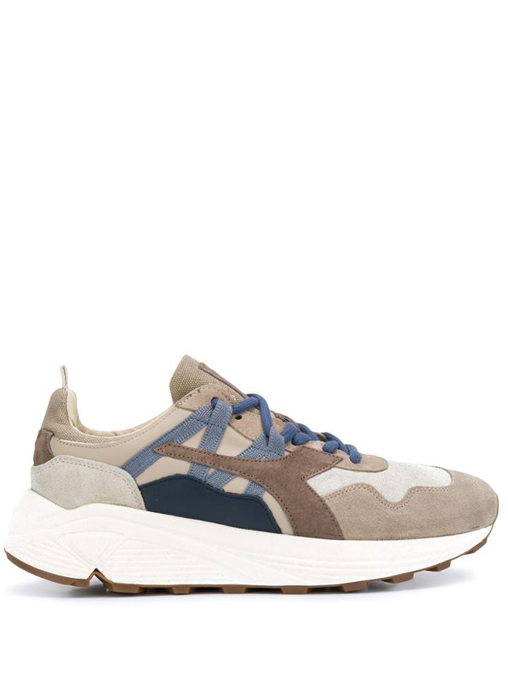Diadora Rave Panelled Low-top Sneakers - Grey
