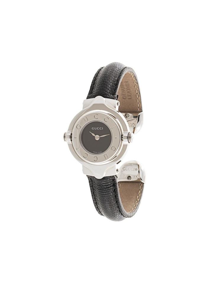 Gucci Pre-owned Cuff Quartz Wrist Watch - Black