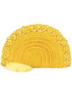 Nannacay Braided Loop Clutch - Yellow