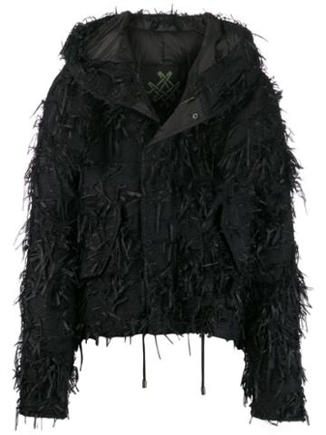 Mr & Mrs Italy Tassel Hooded Jacket - Black