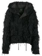 Mr & Mrs Italy Tassel Hooded Jacket - Black