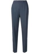 Fabiana Filippi Crepe Cady-stretch Trousers - Blue