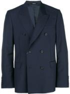 Alexander Mcqueen Double-breasted Suit Jacket - Blue