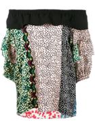 Sonia Rykiel Multi-print Off-shoulders Blouse - Multicolour