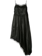 Mm6 Maison Margiela Asymmetric Flared Dress - Black