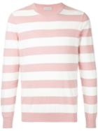 Gieves & Hawkes Striped Fitted Sweater - Pink