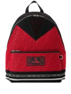 Fendi Fendi Roma Perforated Backpack - Red