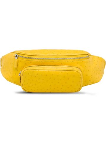 Prada Ostrich Belt Bag - Yellow