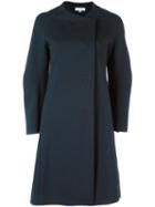 Io Ivana Omazic Double Breasted Coat, Women's, Size: 42, Blue, Polyamide/spandex/elastane/viscose