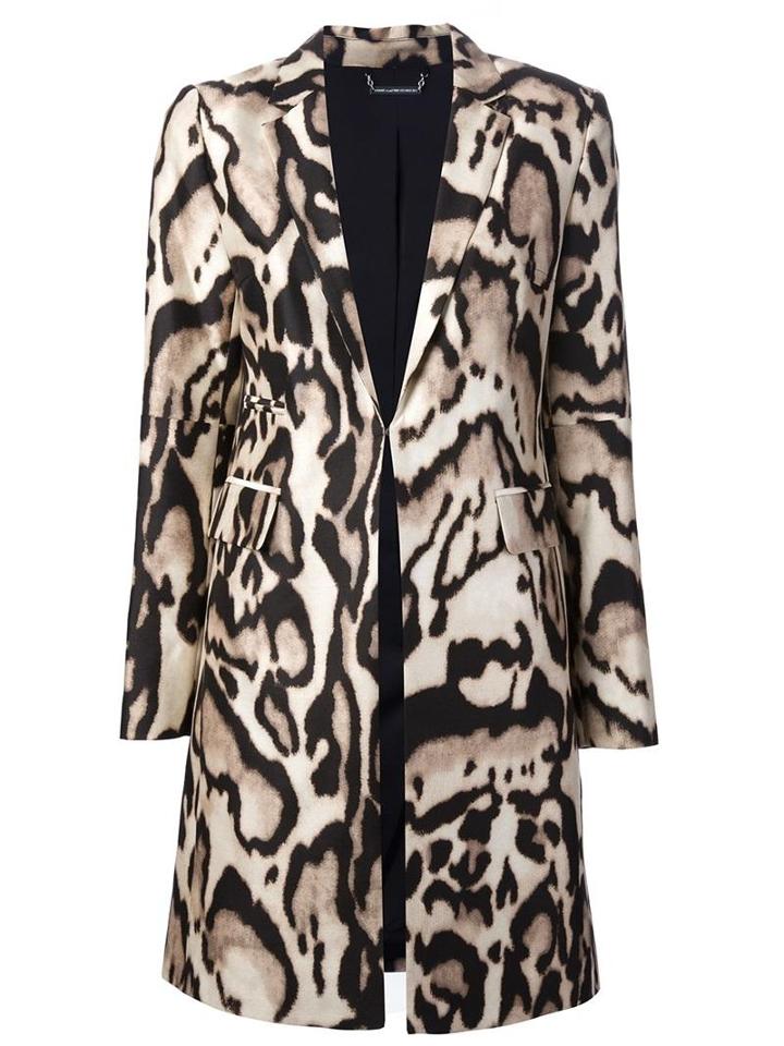 Diane Von Furstenberg 'mahala' Leopard Print Coat
